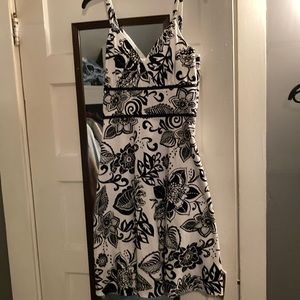 Breakin Loose Black & White Dress